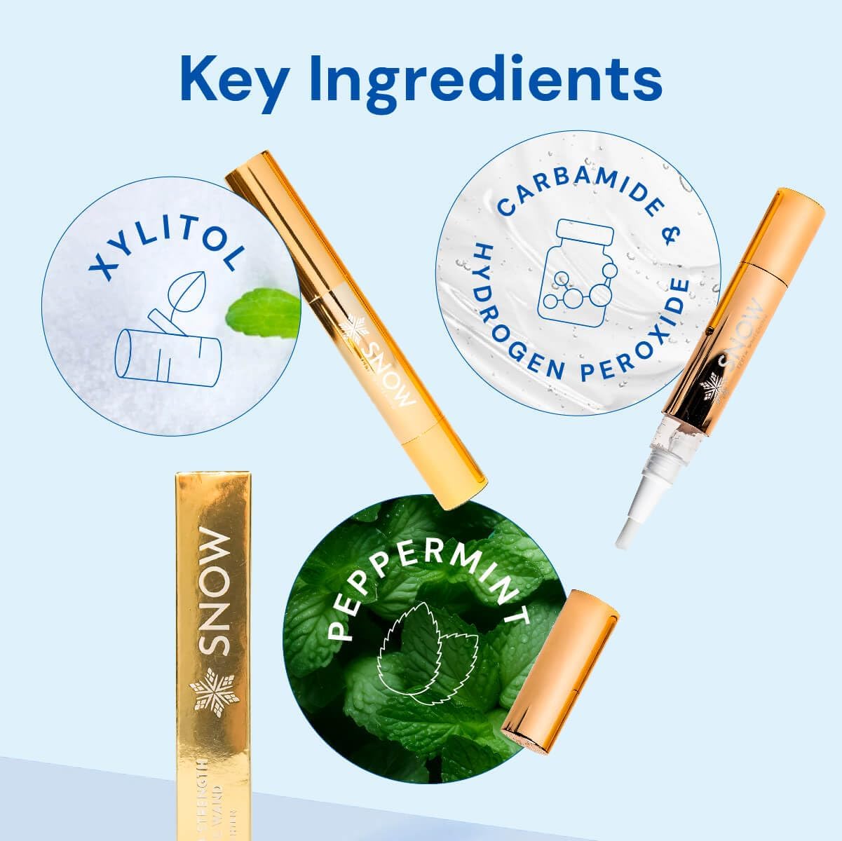 Snow Extra-Strength Teeth Whitening Serum - Oral Care Teeth Whitener Pen - Whitening Pen for Stain Removal & Whiter Teeth - Tooth Whitener with Potassium Nitrate and Hydroxyapatite - 2 Pack