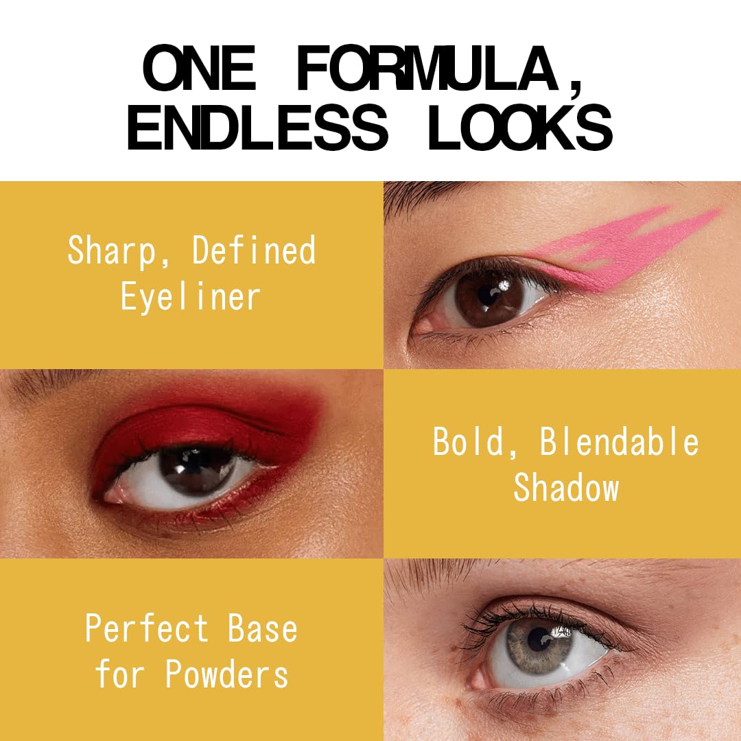 about-face Matte Fluid Eye Paint It's Blitz – High-Pigment Liquid Eyeshadow, Long-Lasting, No-Budge Matte Finish, Vegan & Cruelty-Free (Primary Yellow)