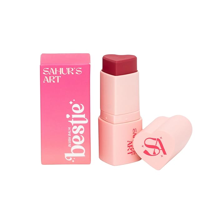 Bestie Blush Balm Stick Heart Shaped for Cheeks