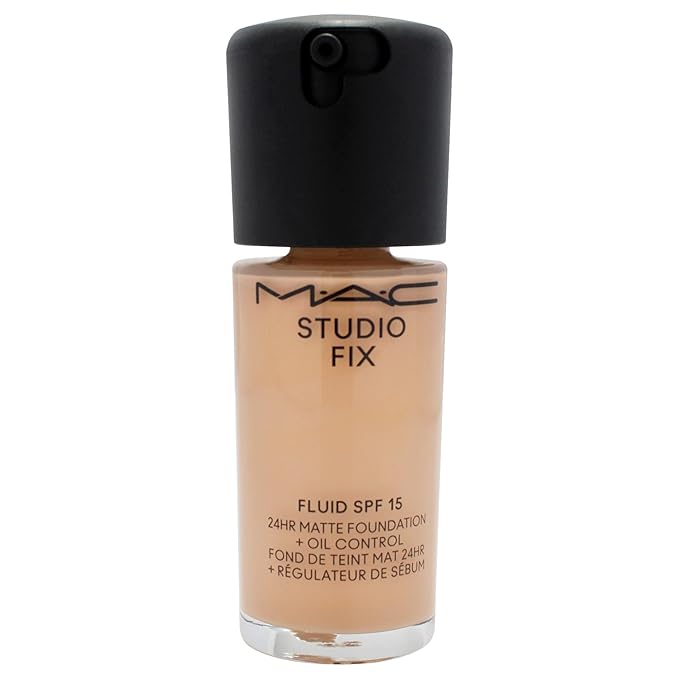Studio Fix Fluid SPF 15 24Hr Matte Foundation Plus Oil Control - NC27 by MAC for Women - 1 oz Foundation