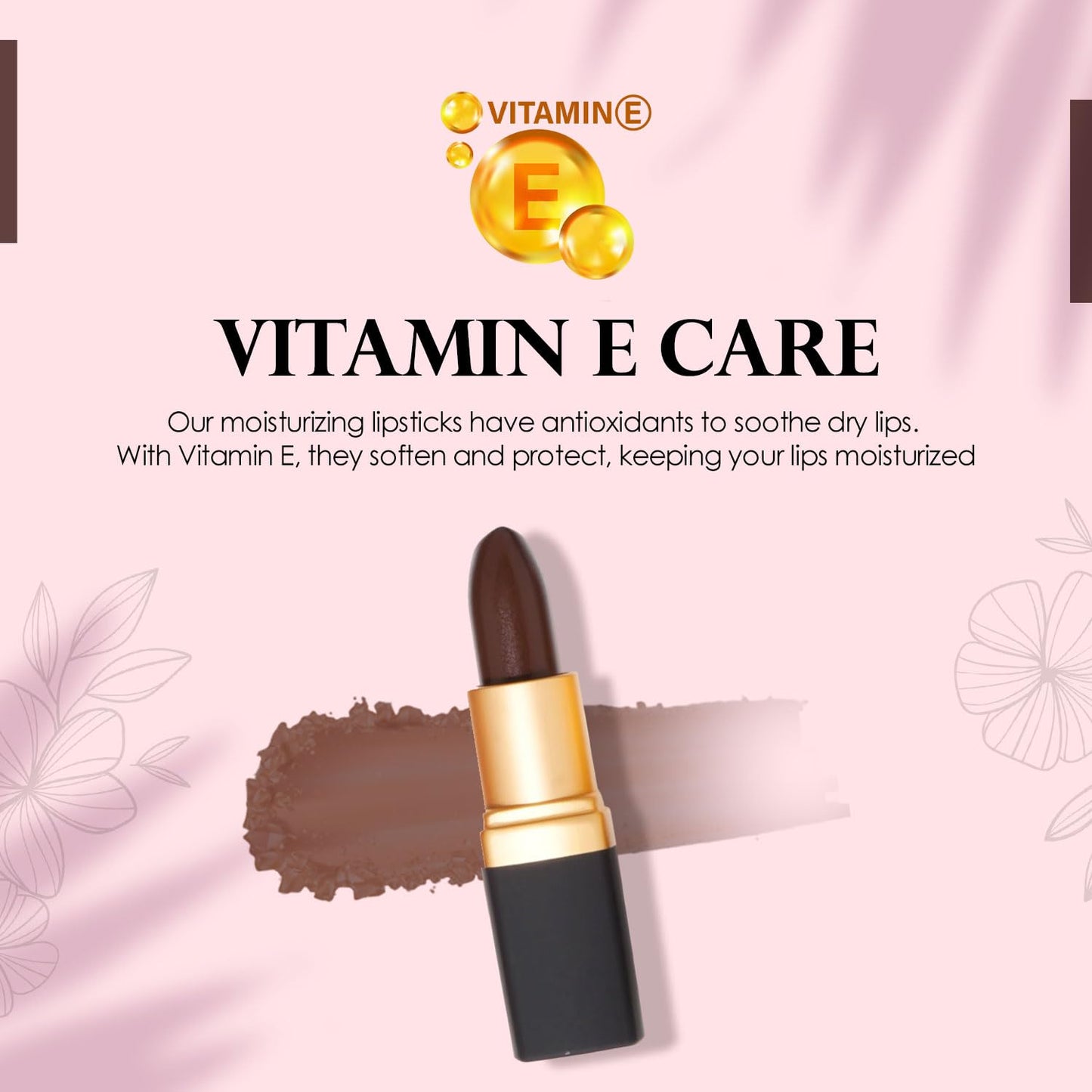 Vera Moore Cosmetics Soft Creme Lipstick - with Maximum Hydration & Moisture, Long Lasting Light Weight Opaque Color & Staying Power - Won't Feather or Fade - Fragrance & Paraben Free (Chocolate)