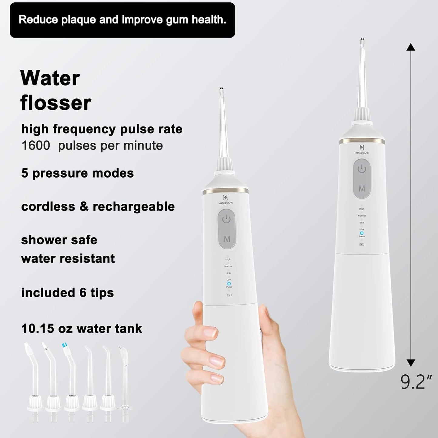 Upgraded Model Water flosser and Electric Toothbrush Combo-5 Brushing & Flossing Mode-Game-Changer for Your Oral Care Routine.2-in-1 Oral Clean Kit-for Teeth Cleaning and Gum Health(White)