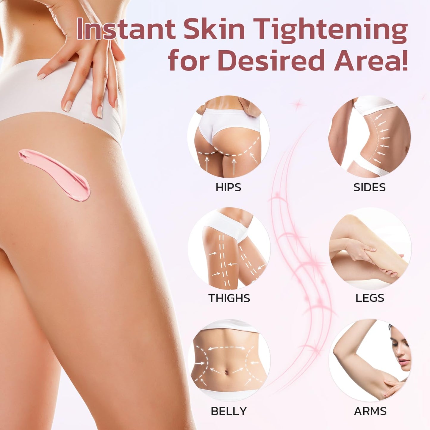 Cellulite Cream, Butt Firming and Lifting Cream for Cellulite and Stretch Marks Reduce Sagging Skin Lift & Firm Body Mask for Booty, Legs & Belly Skin Care - 110ml