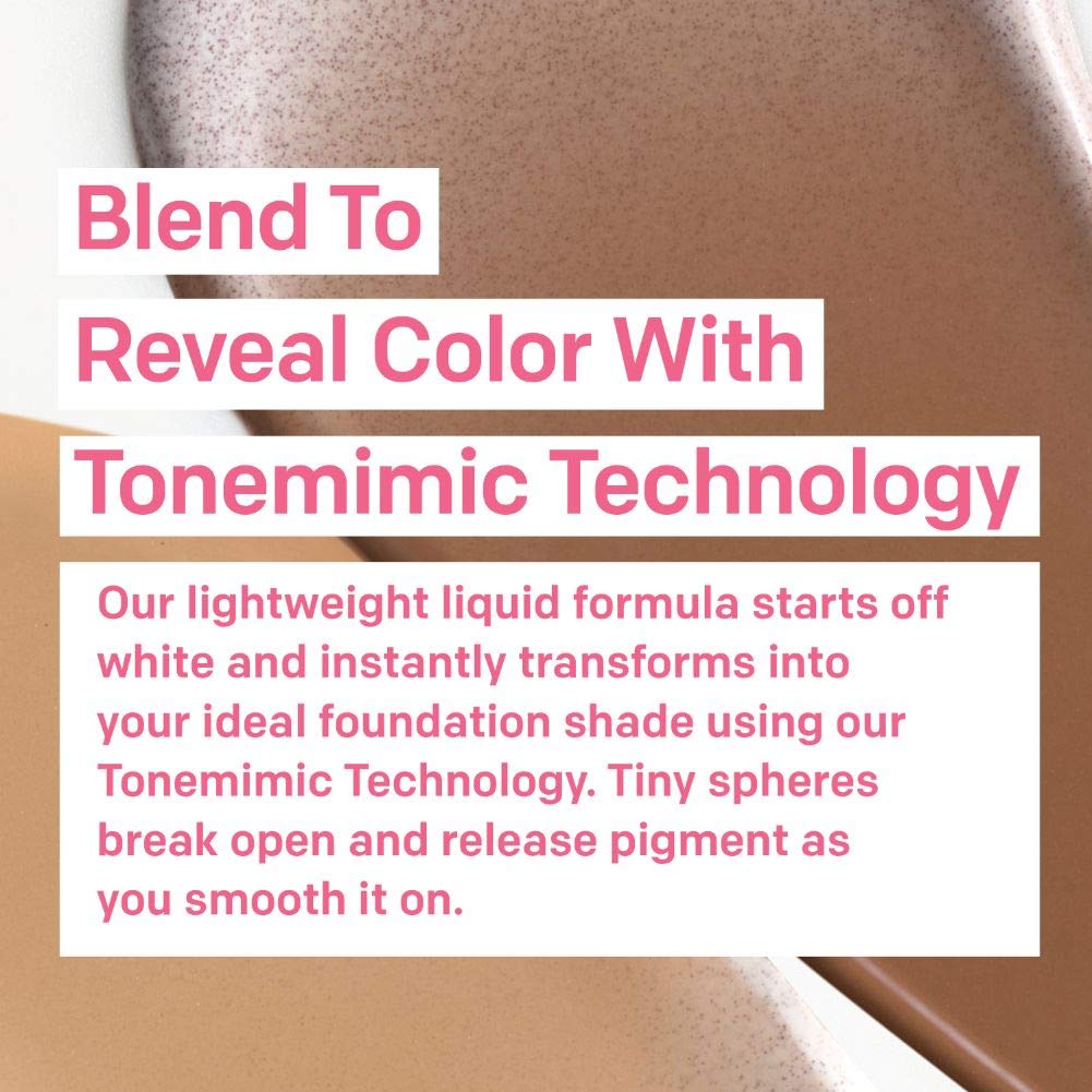 Almay Skintone Matching Foundation, Smart Shade Face Makeup with SPF 15, Hypoallergenic, Oil-Free, Dermatologist-Tested, 300 Straight Up Medium, 1 fl oz