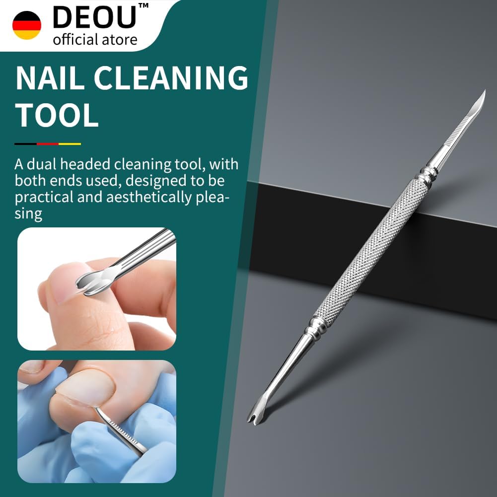 Podiatrist Toenail Clippers Ingrown Toenail Tools for Thick Nails and Inlaid Nails,Manicure and Pedicure Clippers,Heavy Duty Nail Clippers, Pedicure Tools (Dark Blue+Nail Remover)