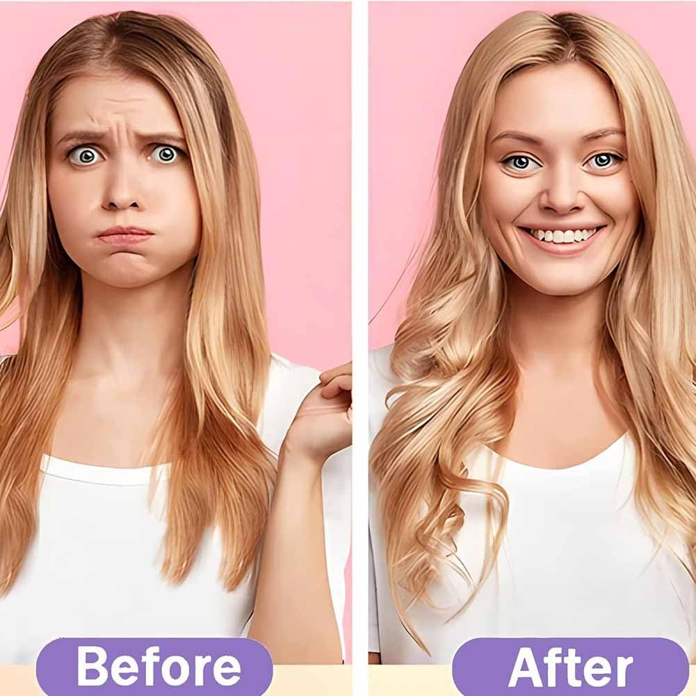 Heatless Hair Curling Set Magic No Heat Spiral Hair Curls Portable DIY Rollers Styling Kit Durable Beauty Makeup(10pcs*19.7in)