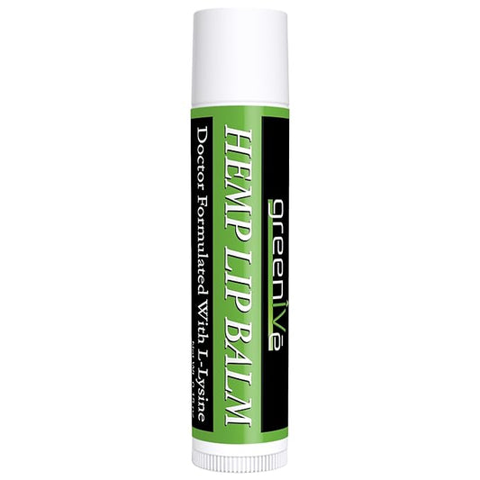 GreenIVe Hemp Lip Balm, Vegan, Omegas 3 & 6, Vitamin E, L-Lysine, Hydrating Handcrafted (1)