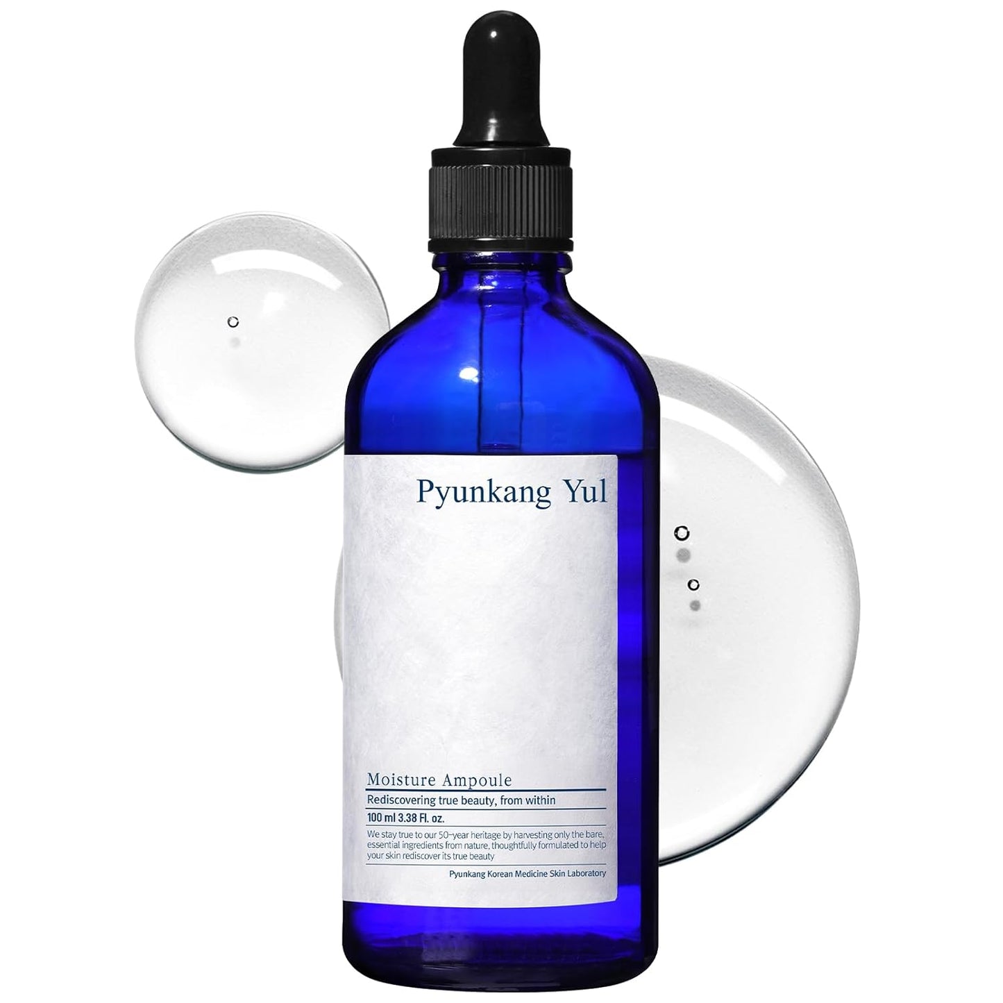 Pyunkang Yul PKY Moisture Ampoule - Korean Serum for Face - Making Moisture Barrier Maintaining the Skin Moisturized - Daily Face Moisturizer for Oily and Combination Skin Types - 3.4 Fl Oz