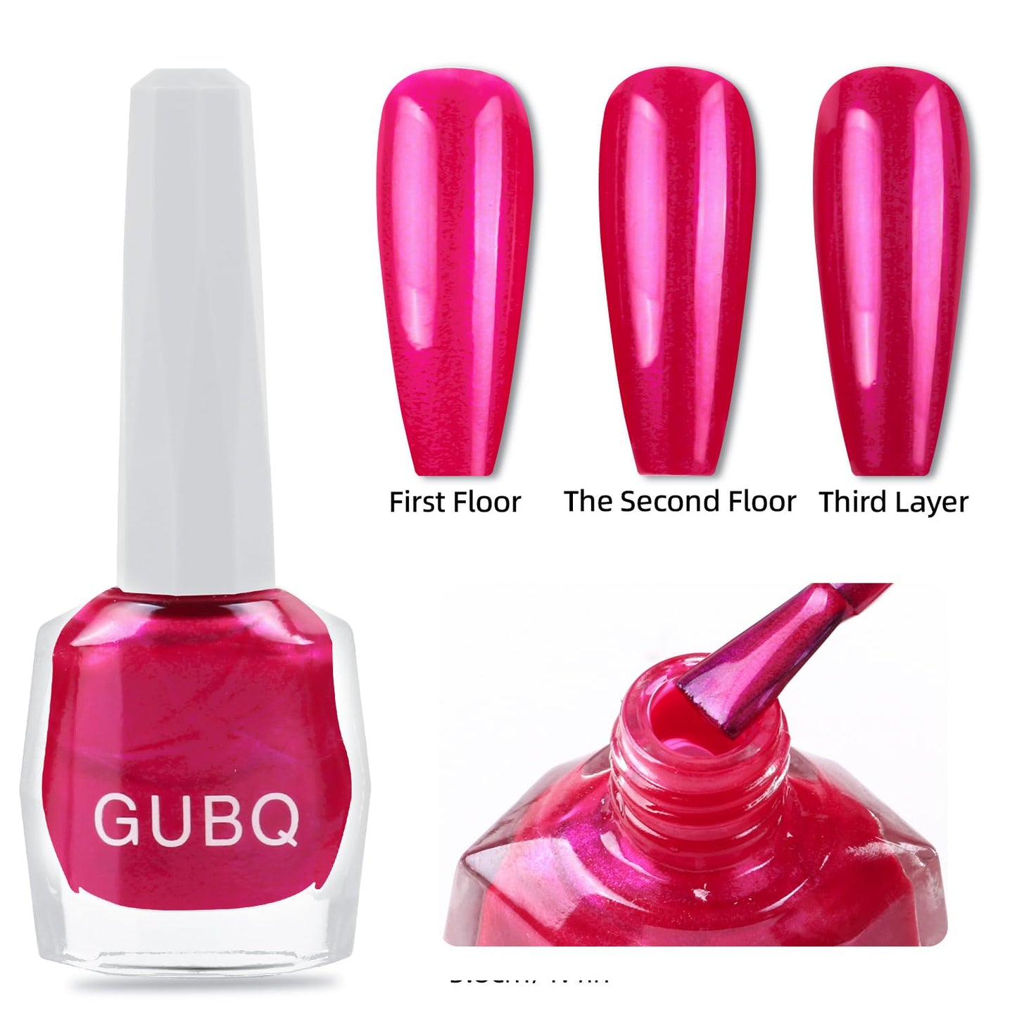 Major Dijit Quick Dry Nail Polish 12ml/0.41fl oz Crimson Regular Nail Lacquer Fast Drying & Long Lasting Nail Polish Nail Art Effect for Nail Salon