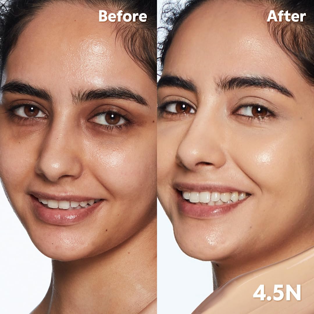 TIRTIR Glide&Hide Blurring Concealer - Creamy texture, Conceals dark circles and wrinkles, Dual formula (liquid tip & balm stick), Long-lasting wear, Korean Makeup, #7.3N, 0.28 Oz