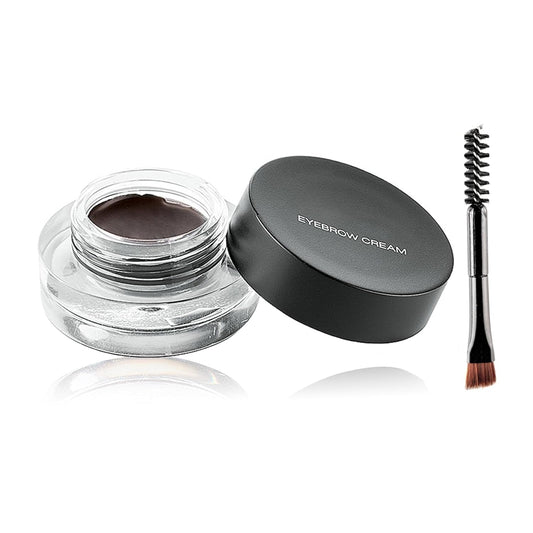 Eyebrow Pomade Cream,Brow Pomade Gel Naturally Long Lasting Waterproof,Delicate and Smooth Eye Brow Makeup Cosmetics with Eyebrow Brush - Walnut