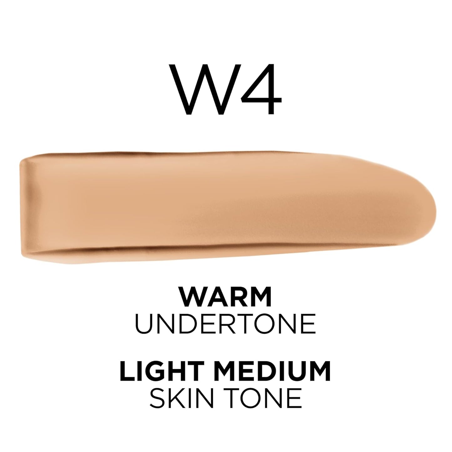 L'Oreal Paris True Match Super-Blendable Foundation, Medium Coverage Liquid Foundation Makeup, W4, Light Medium, 1 Fl Oz