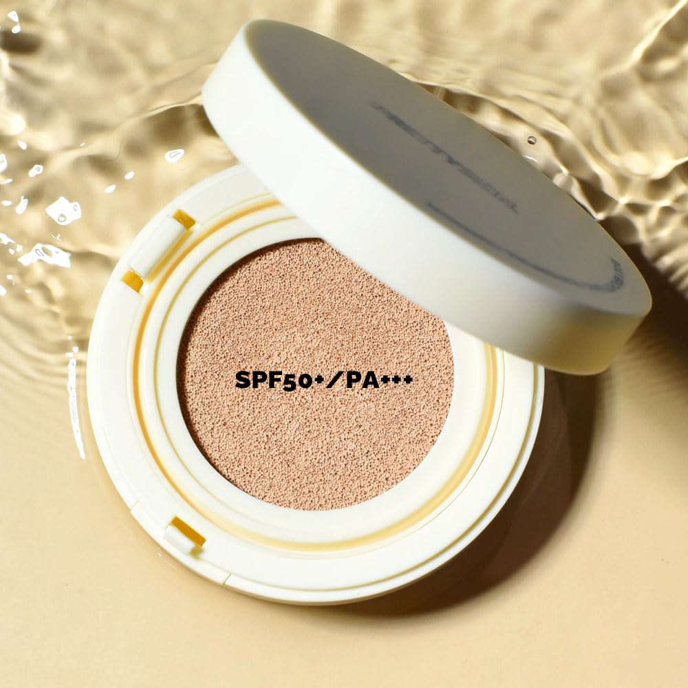 Moisturizing Glow Sun Cushion Foundation SPF50+ / PA+++ with Refill (23 Beige, 15g+15g)