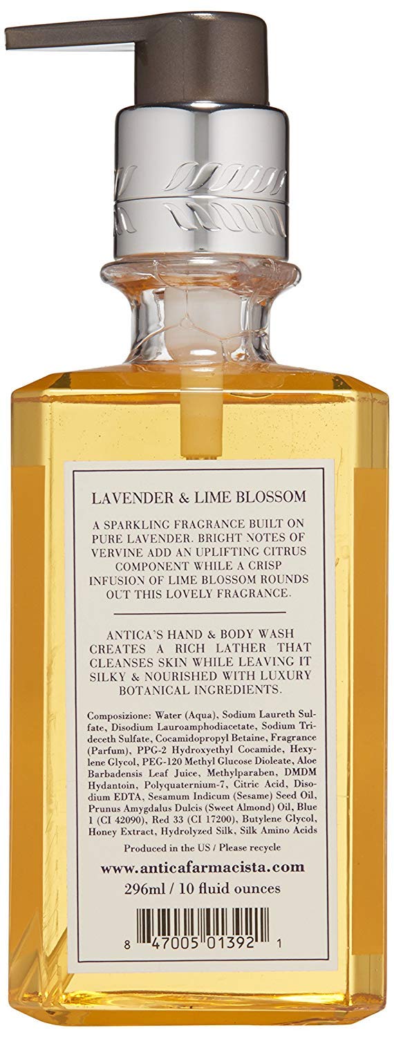 Antica Farmacista Hand Wash -Lavender & Lime Blossom, 10 Fl Oz (Pack of 1)