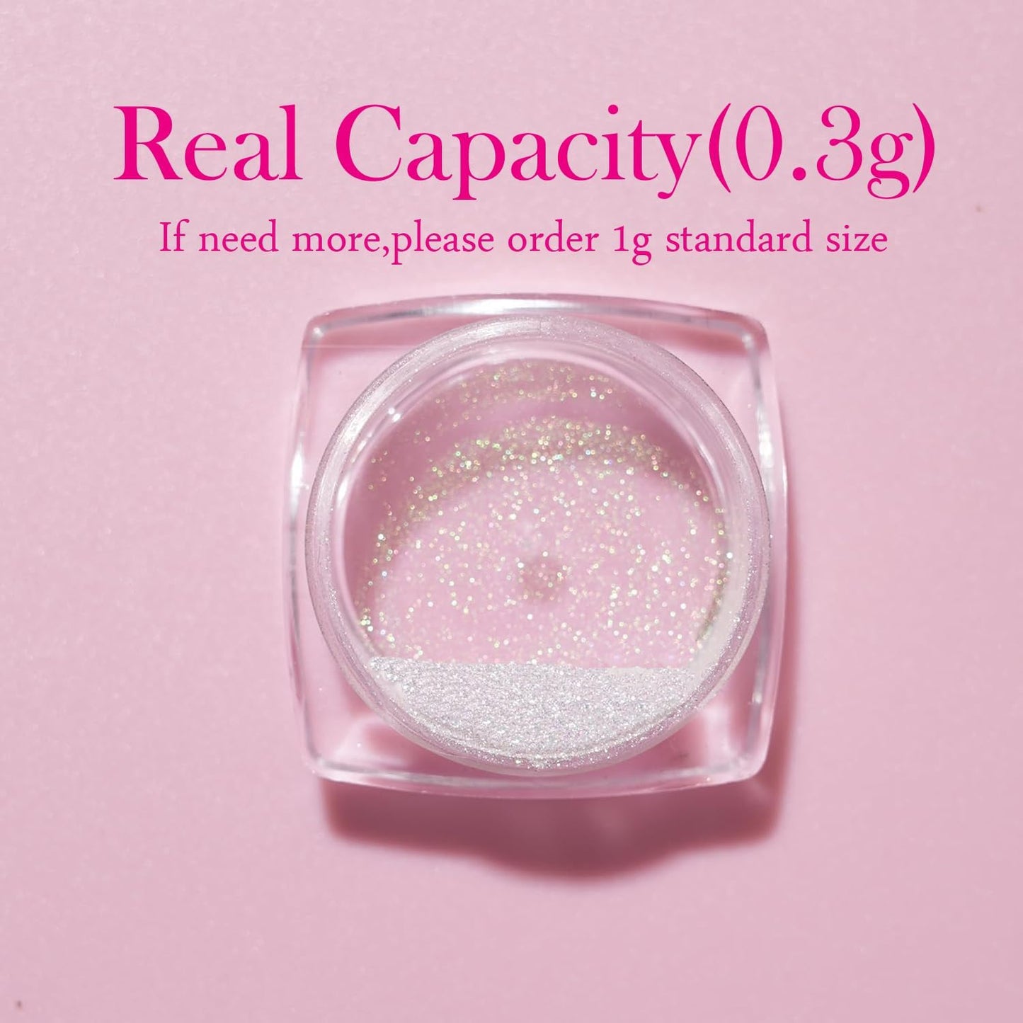 Pretty Diva 0.3g Mermaid Unicorn Chrome Nail Powder, Aurora Iridescent Chrome Powders for Nails, Mermaid Powder for Nails Chrome Mica Powder Manicure Pigment (Opal, 0.3g)