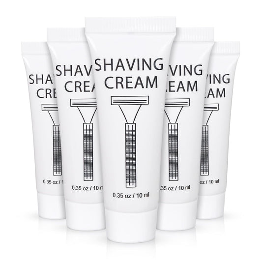 Pack of 200 Disposable Shaving Cream Bulk, Individually Wrapped, 10g/0.35 oz, Travel Size Hotel Toiletries Amenities