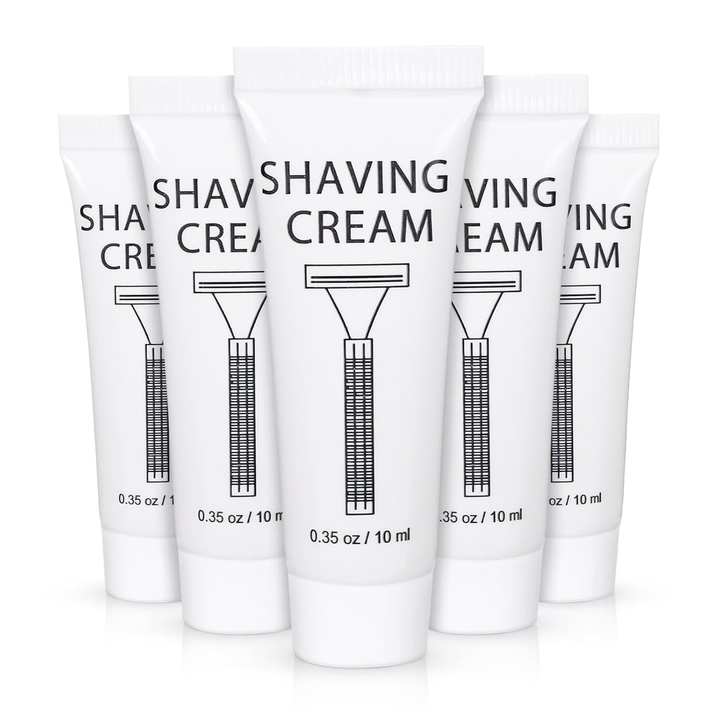 Pack of 300 Disposable Shaving Cream Bulk, Individually Wrapped, 10g/0.35 oz, Travel Size Hotel Toiletries Amenities