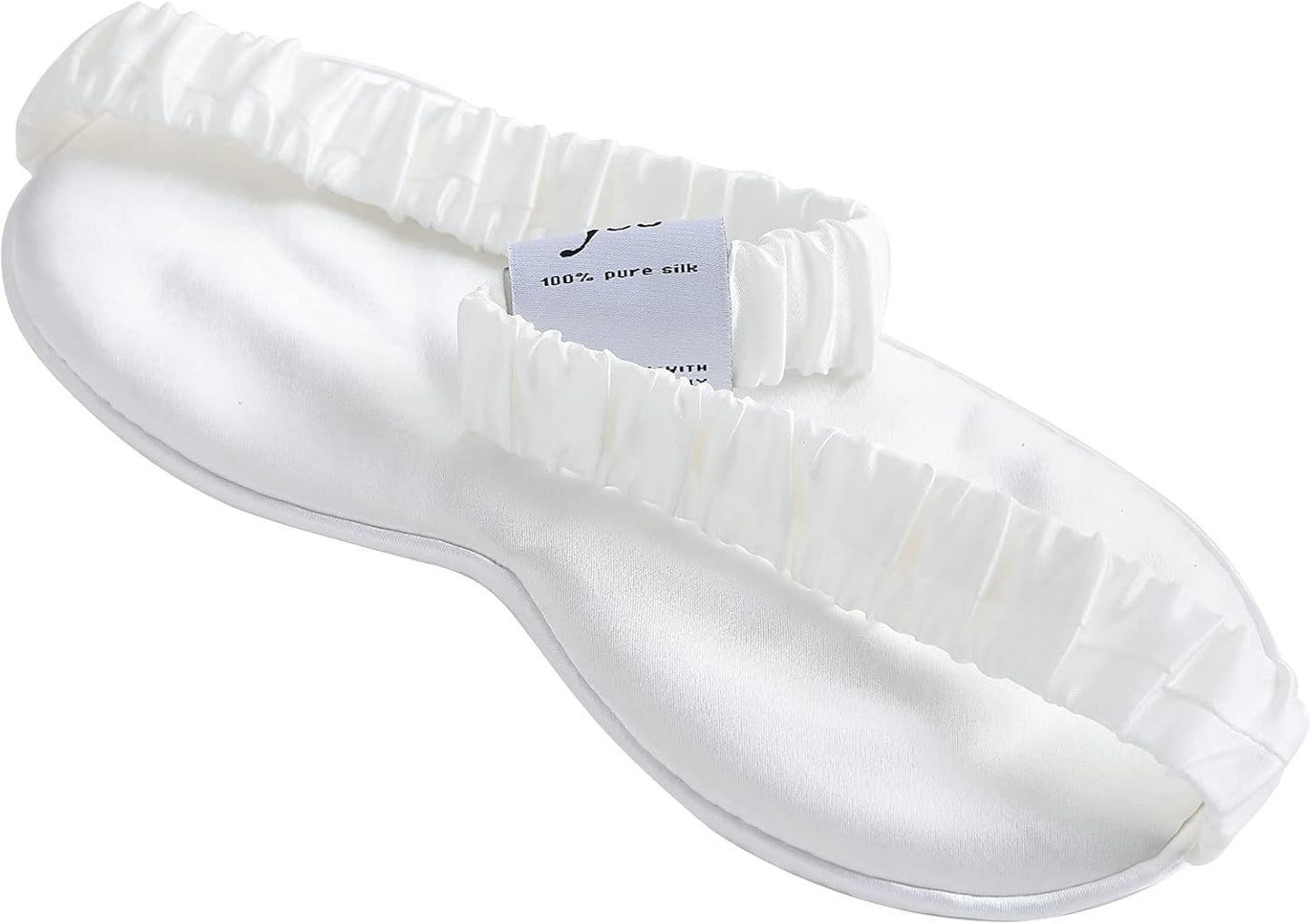 Silk Sleep Mask Light Blocking Luxury 100% Mulberry 19mm Silk Eye Mask Eye Cover Blindfold Ultra Soft Light & Comfy Anti Aging Skin Care with Travel Bag Gift Package