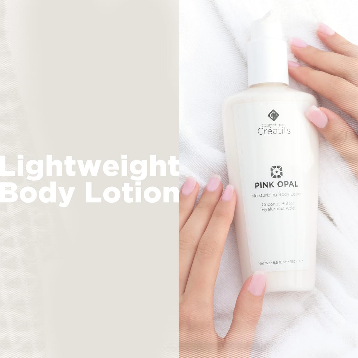 Pink Opal Moisturizing Body Lotion with Coconut Butter and Hyaluronic Acid, 8.5 fl. oz.