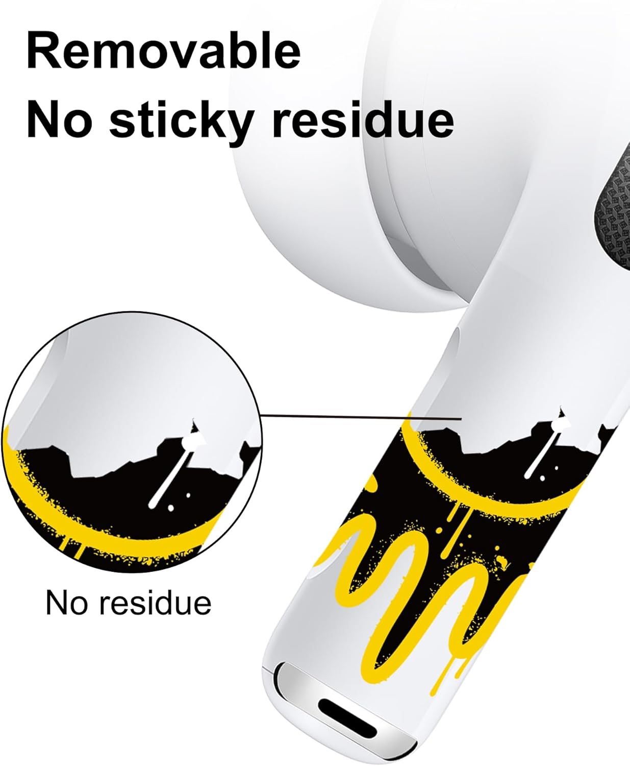 ROCKMAX for AirPods Pro 2 Skin Accessories, Fashion Girl Sticker Wrap for AirPods, Unique Gifts for Women and Girls, Customized Tattoos Compatible to AirPods Pro 2nd Generation Case Cover