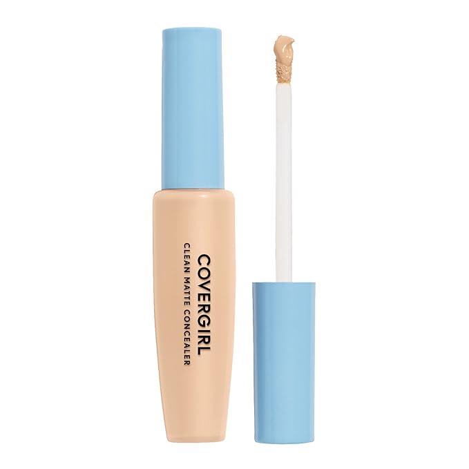 COVERGIRL - Clean Matte Concealer, Oil-Free, Lightweight Formula, Blendable, Natural-Looking Coverage, 100% Cruelty-Free