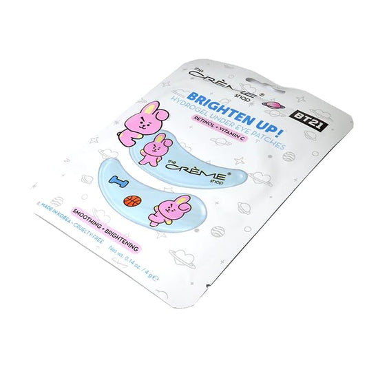 Shop BT21: Brighten Up COOKY Hydrogel Under Eye Patches Smoothing & Firming UEPC7352 Dark Circles + Free Zipper Bag