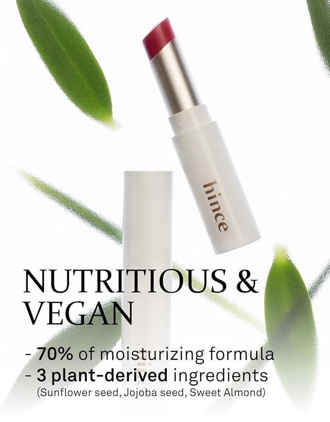 HINCE Mood Enhancer Lip Glow, Moisturizing Lip Balm with Shea Butter & Sweet Almond, Non-Sticky and Long-lasting Tinted Lip Tint with Buttery Balm Texture for Neutral Color 0.2oz. (1, LET ME DEW, 06)