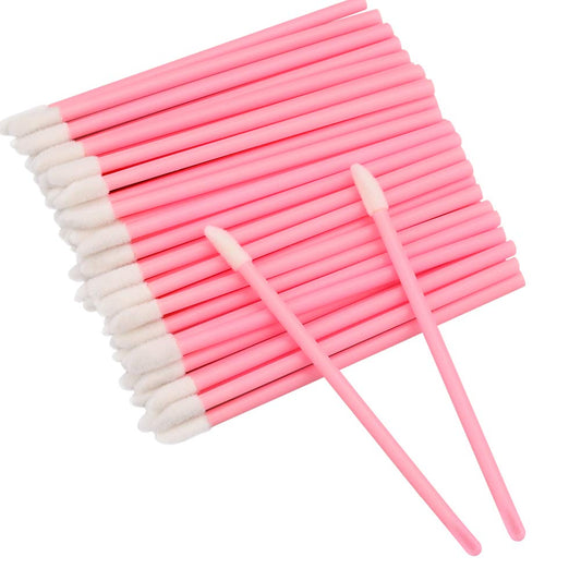 G2PLUS 200PCS Lip Gloss Applicators, Disposable Lip Brushes, Lipstick Gloss Wands Applicator Perfect Makeup Tool Kits (Pink)