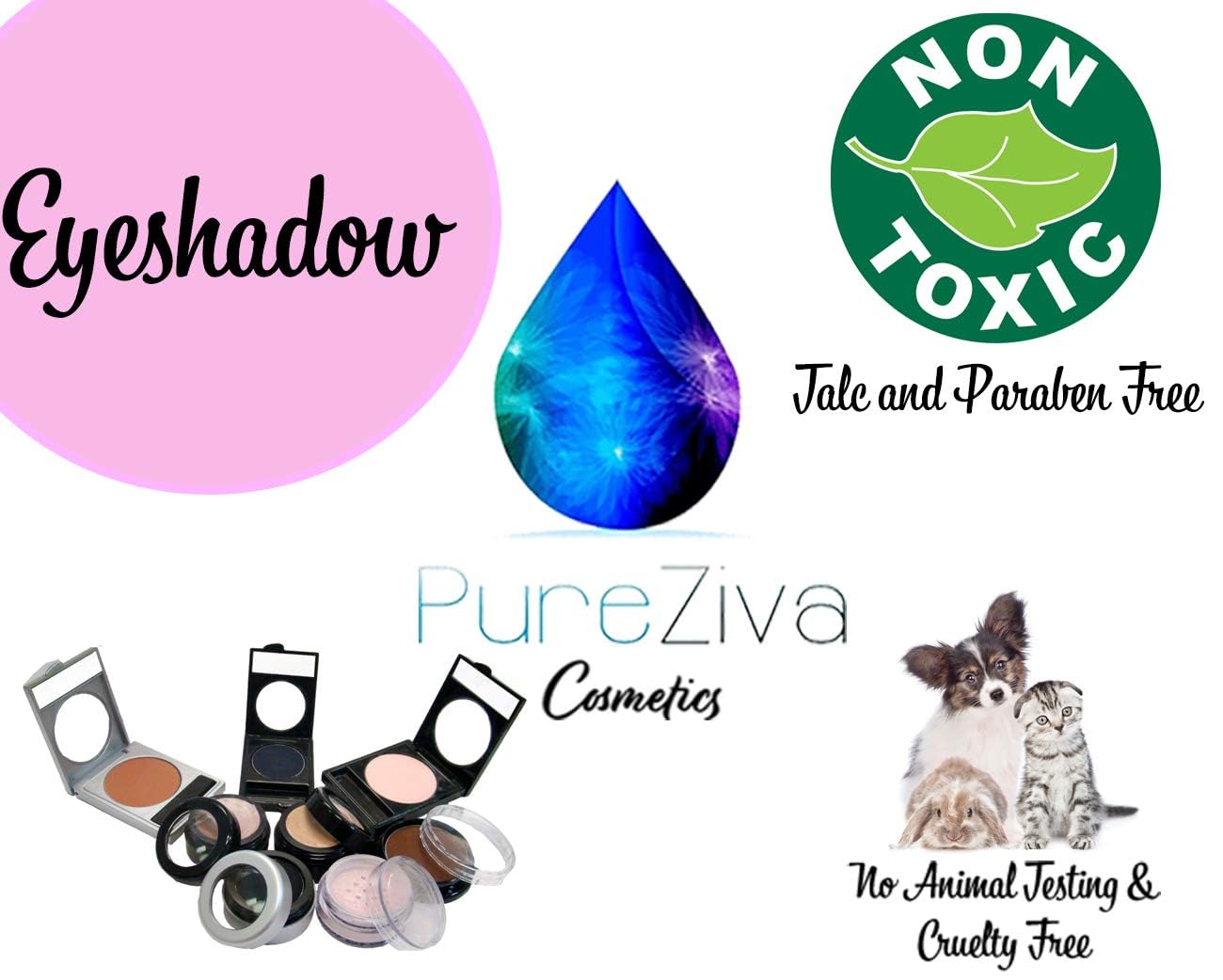 Tan Dark Beige Neutral Nude Matte Pressed Powder Single Vegan Eyeshadow; Talc, Paraben & Cruelty Free