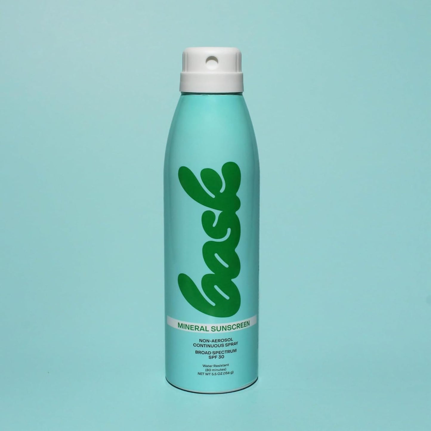 Bask Suncare SPF 30 Mineral Sunscreen Spray - Fragrance Free, Non-Aerosol, Reef Safe, Broad Spectrum UVA/UVB Protection, Dermatologist Recommended, Lightweight & Fast-Absorbing, 5.5 oz