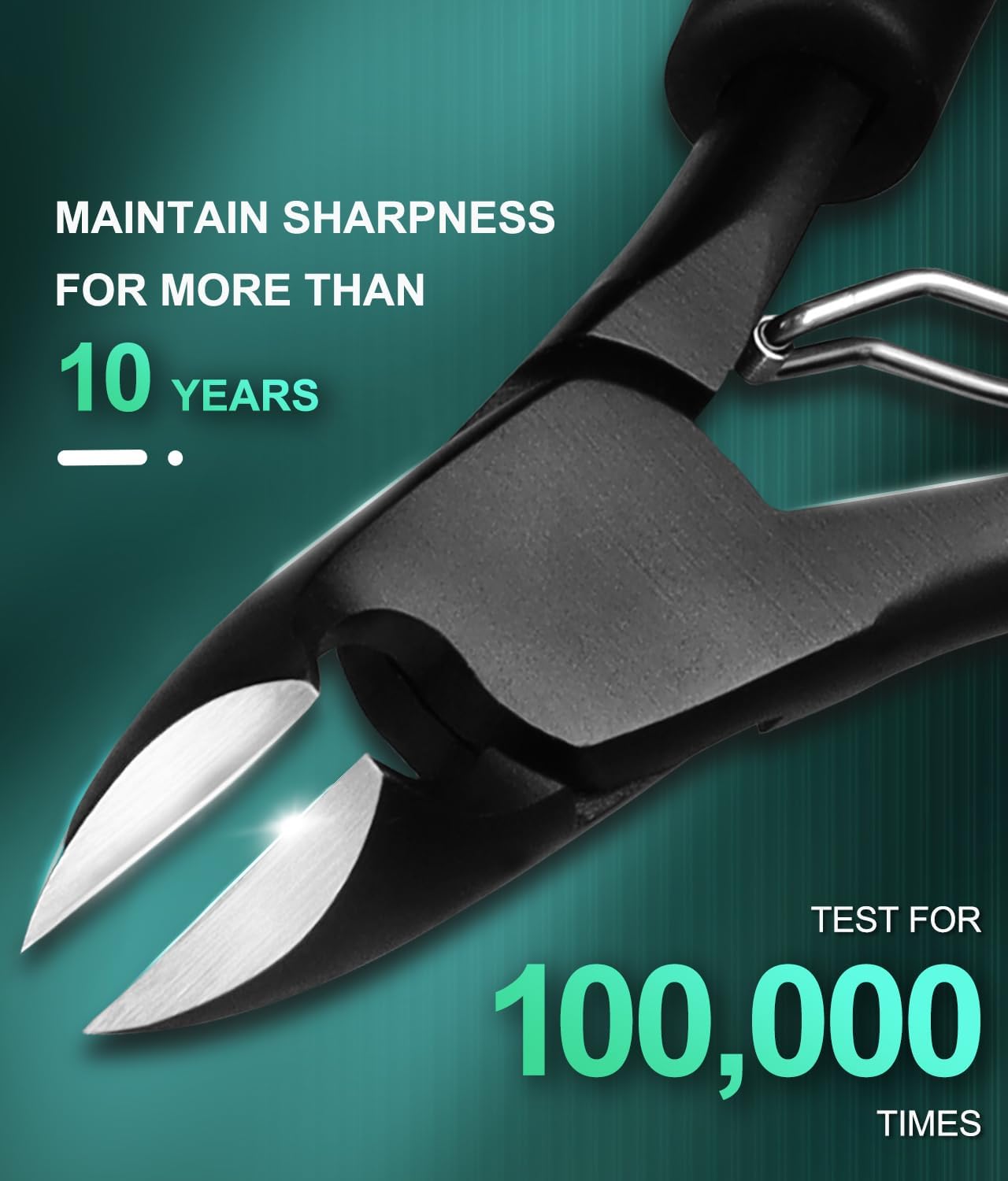 Wide Jaw Thick Toenail Clippers Thick Nails, Podiatrist Ingrown Toe Nail Tool Kit for Men Seniors Professional Sharp Heavy Duty Nail Cutter Set, Anti-Slip Handle Nails Trimmer