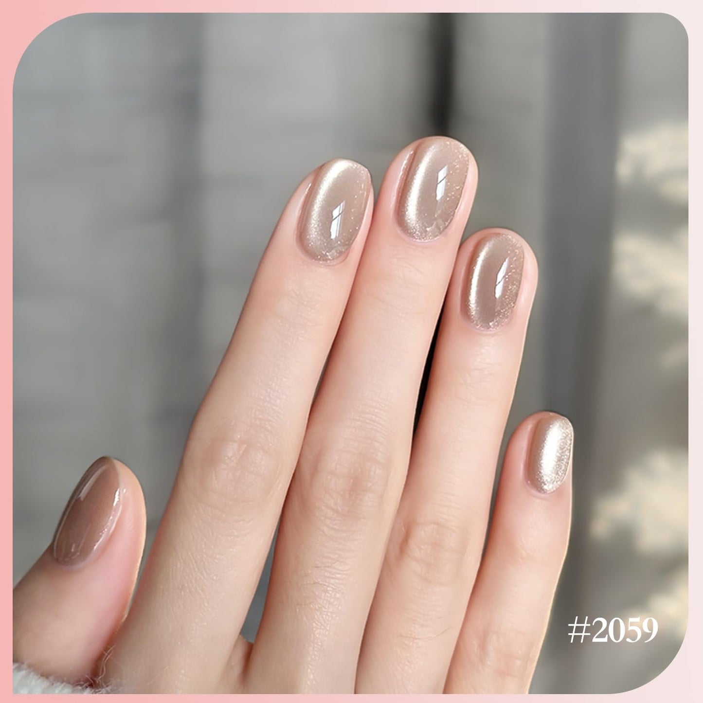 GAOY Forest Sunset Cat Eye Gel Nail Polish Set with Magnet for Holographic Cat Eye, Salon Gel Manicure and Nail Art DIY at Home