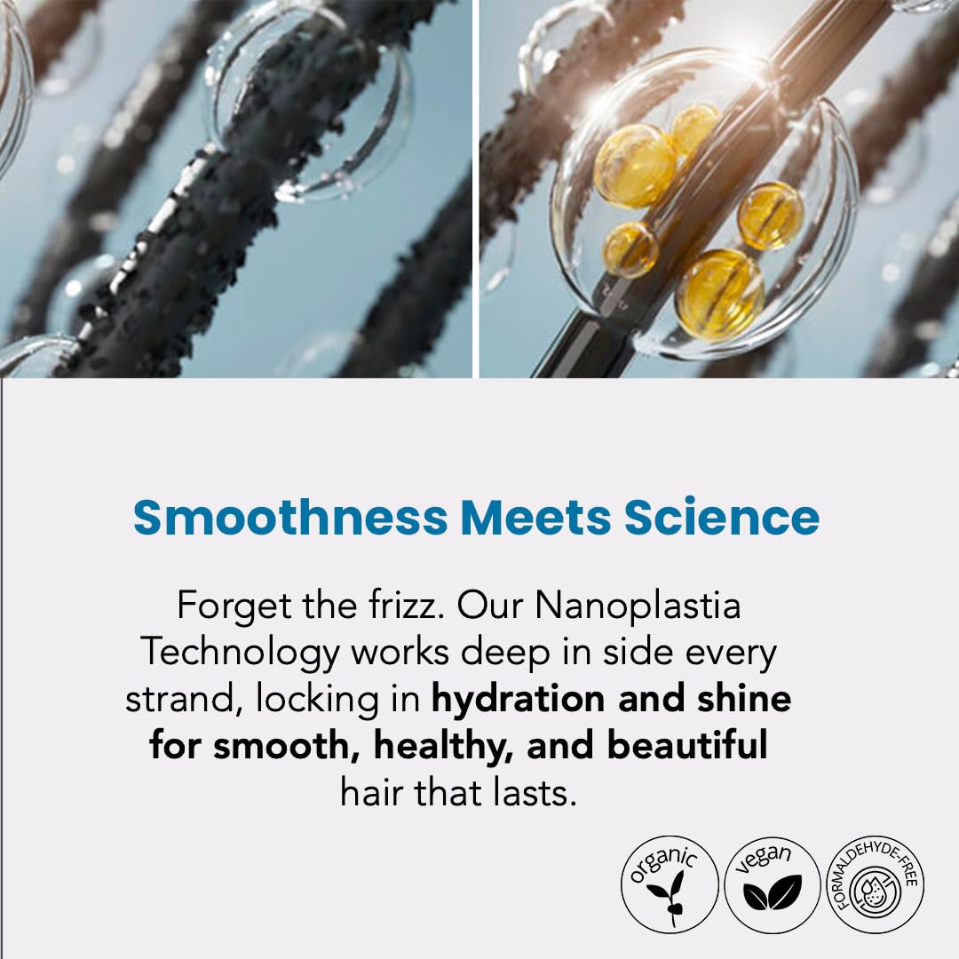 Torrano Cream Keratin Hair Treatment Straightening in 1 Step, Formaldehyde Free-Nanoplastia Para Alisar Cabello, Keratina Organica Sin Formol Para Alisar el Pelo (2-Pack - 500ml each)