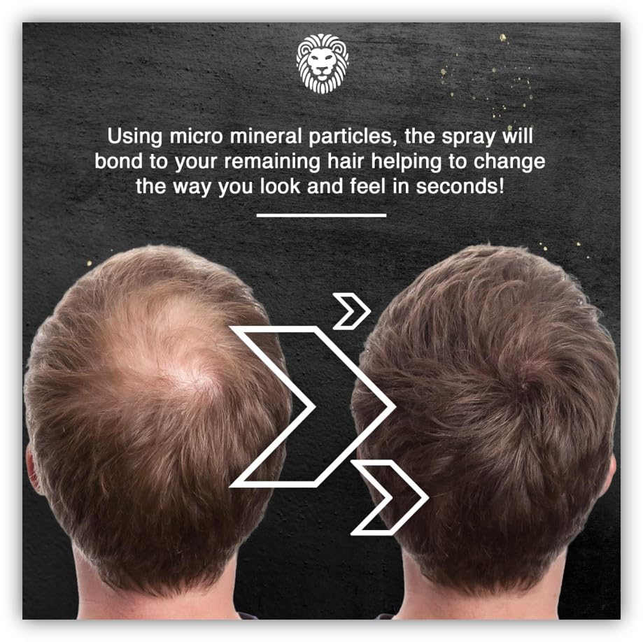 MANE Hair Thickening Fiber Spray (200 ml, Dark Brown)