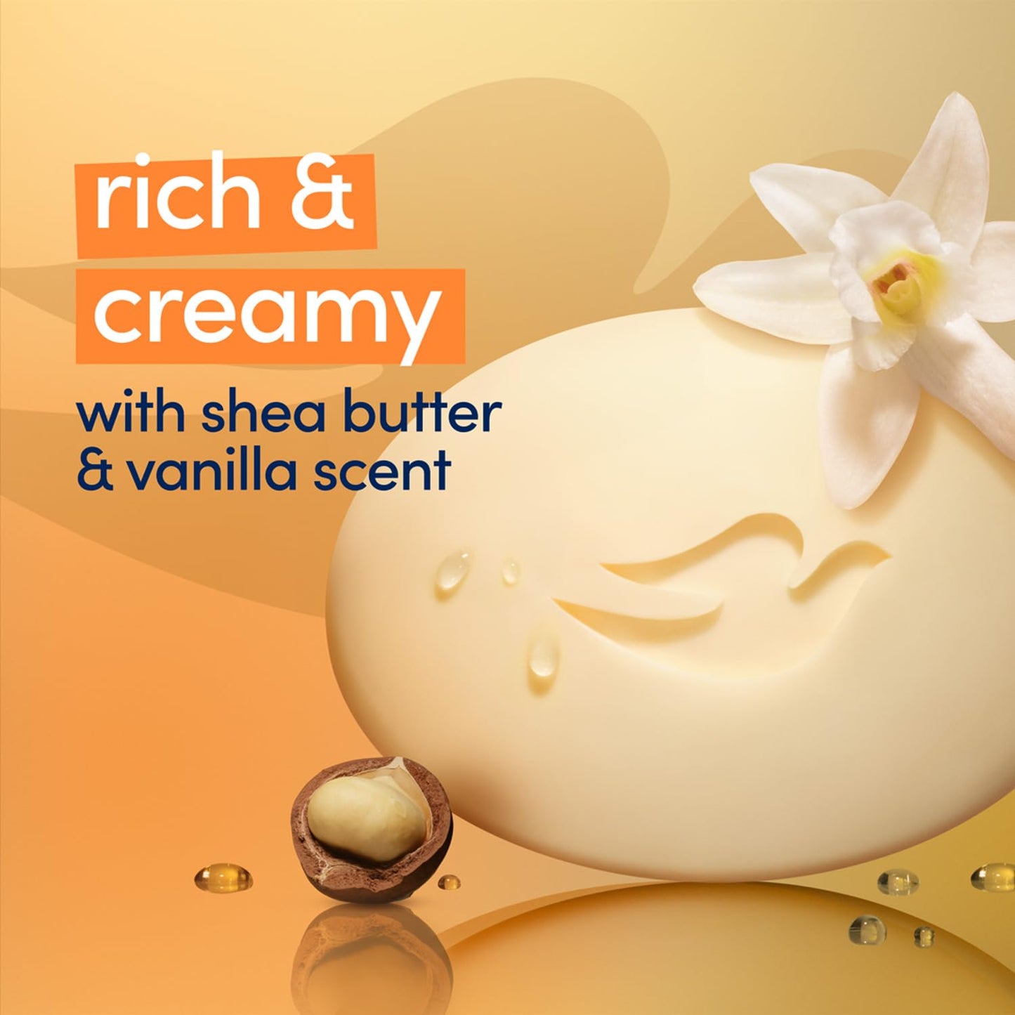 Dove Soap, Shea Butter & Vanilla, 2-Pack – Pampering Beauty Bar, 3-in-1 Face, Body, and Hand Soap Bar, 4.75 Oz Ea