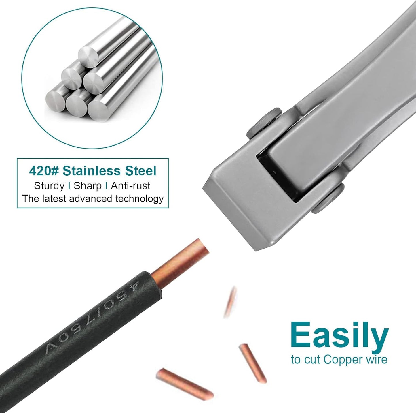 Straight Nail Clippers for Men Heavy Duty Toenail Clippers for Seniors Thick Toenails, Wide Jaw Opening Large Ultra Sharp Fingernail Cutter, Stainless Steel (Flat Edge-S)