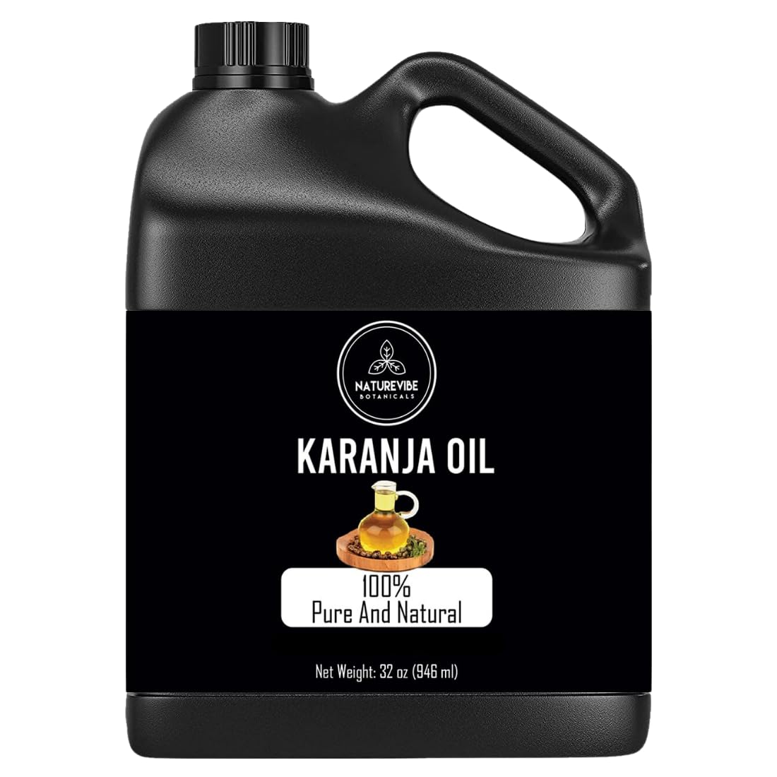 Naturevibe Botanicals Karanja Oil 32 Ounces | 100% Pure and Natural | Great for Skin Care and Hair Care