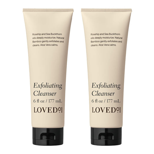 Face & Body Exfoliating Cleanser, John Legend Skincare, Hydrating & Moisturizing Wash, Helps Skin Irritation, with Mandelic Acid for Gentle Exfoliation, 2-Pack (6 oz each)