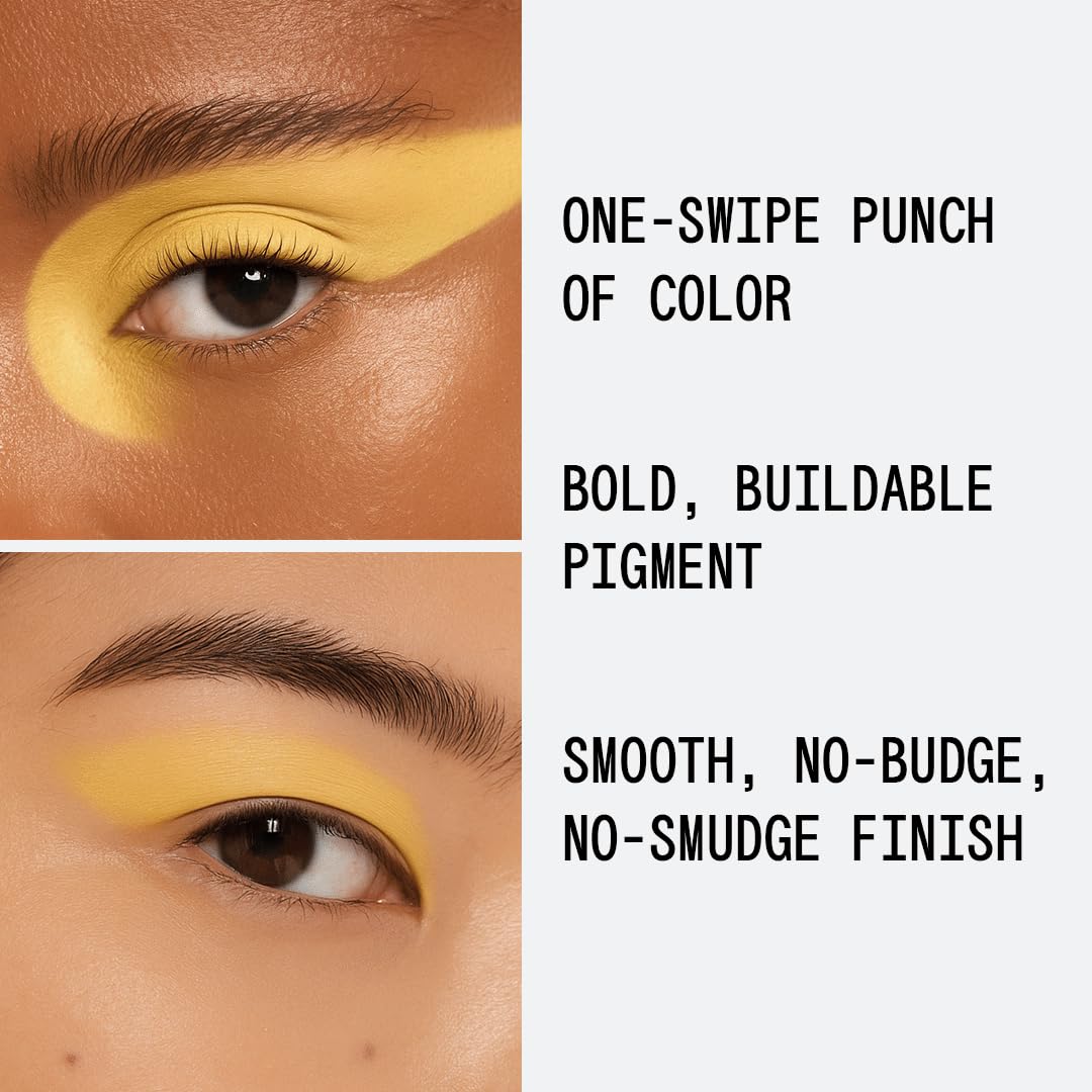 about-face Matte Fluid Eye Paint Incoming – High-Pigment Liquid Eyeshadow, Long-Lasting, No-Budge Matte Finish, Vegan & Cruelty-Free (Mellow Yellow)