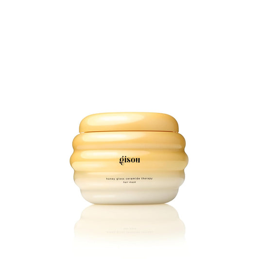 Gisou Honey Gloss Ceramide Therapy Hair Mask, Deep Hydration & Repair, Mirsalehi Honey, Ceramides & Hyaluronic Acid, 4x Stronger Hair & +85% Shine, Suitable for All Hair Types