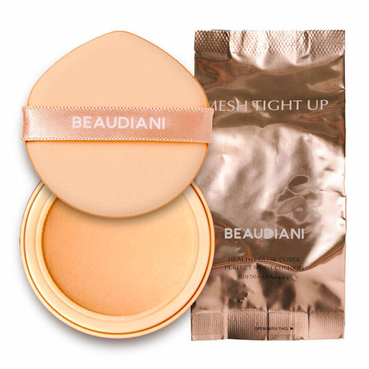 Mesh Tight UP Cushion Refill | Cushion Foundation | Buildable Coverage| Natural Finish | Dewy Glow Make up (03-REFILL Deep cover daily (#23-24))