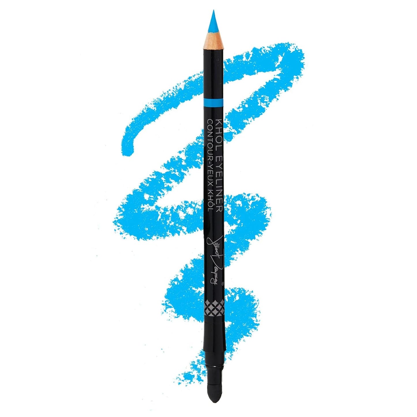 Jillian Dempsey Khol Eyeliner: Clean, Waterproof Eyeliner Pencil with Built-In Smudger for Effortless Blending – Rich Pigment, Cruelty-Free, Chimpy Blue