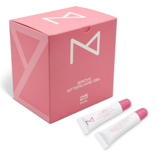 M - PACK OF 25 Brow Eyebrows Aftercare Gel Ointment For Microblading, Brows & Permanent Make Up - Repair Cream Tube - Anti-Inflammatory, Better Pigment Retention Eyebrow Protector 10g/0.34 fl oz