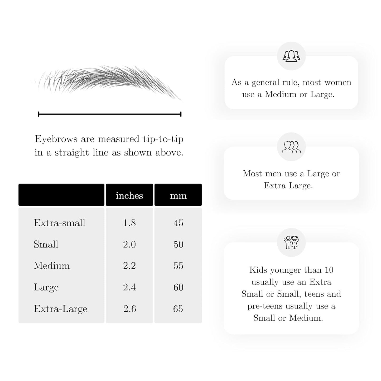 (10 pairs) Ash Brown Temporary Eyebrow Tattoo - Small Size - Waterproof & Smudgeproof - Assertive Arch Style Eyebrow Stickers - Sheet Lasts up to 30 Days - Won't Work on Existing Brows