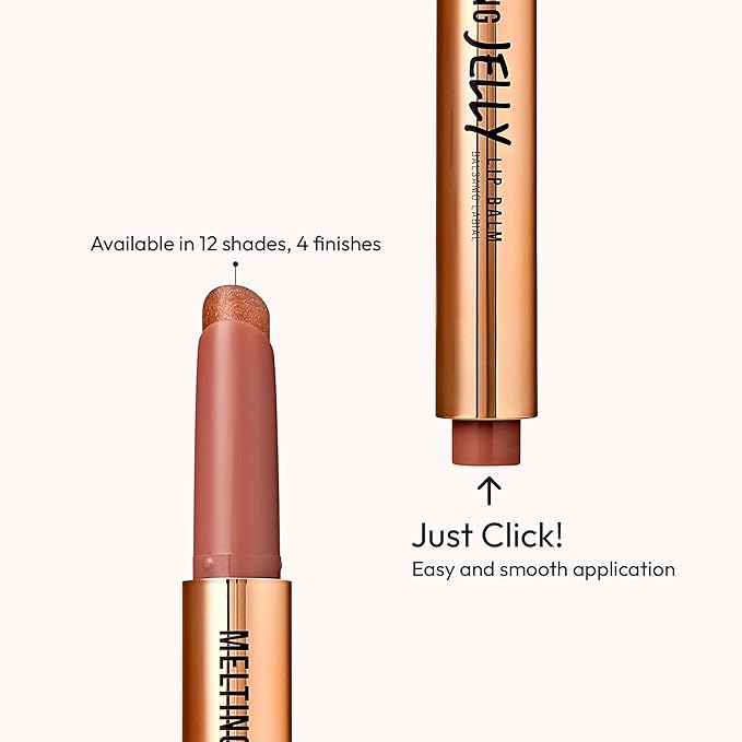 KISS NEW YORK Professional Melting Jelly Lip Balm, High Shine & Moisturizing Lip Stick, Long Lasting, Plumping Effect Look, Non-Sticky & Not Cakey, Easy Application & Natural Coverage (Chili Mango)