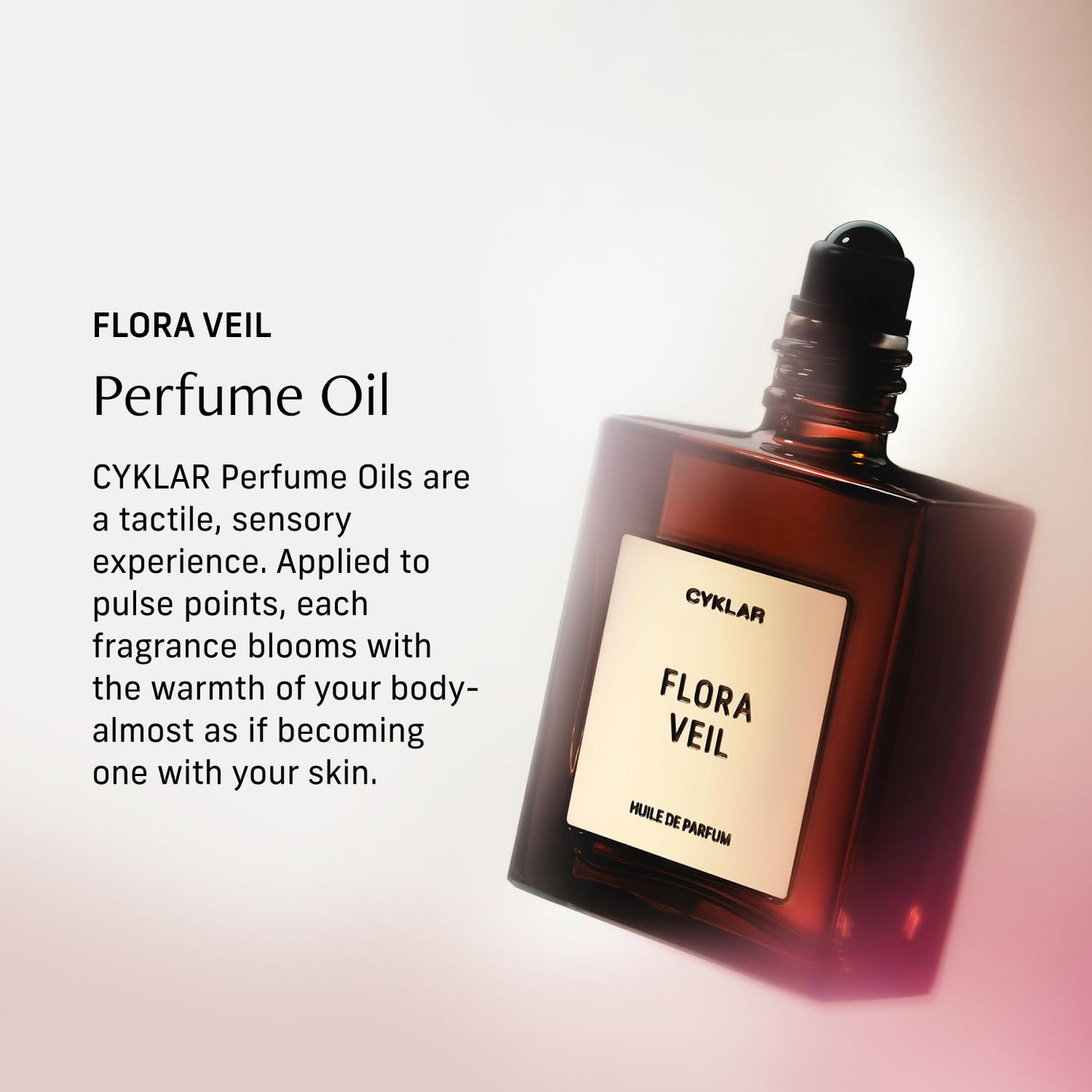 Perfume Oil Roll-On. Travel-Friendly Flora Veil Fragrance With Raspberry, Peony, and White Amber Notes. Long-Lasting Essential Oil Parfum For Women and Men. 0.5 Fl Oz Scented Rollerball Bottle