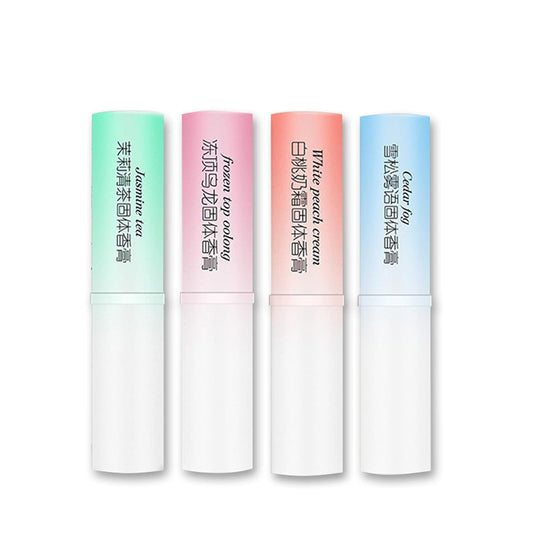 4PCS Solid Balm Sets Solid Portable Pocket Balm Perfume Perfect for Travel Use Natural Fragrance Parfum for Women, ALCOHOL-FREE