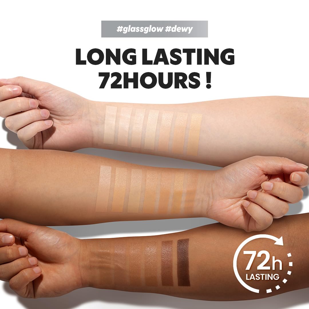 TIRTIR Mask Fit Aura Silver Cushion Foundation | Semi-glow Finish, Natural Coverage, Moisturizing, Lightweight, Korean cushion foundation (#43N Deep Cocoa, Full Size, 0.63 Fl Oz)