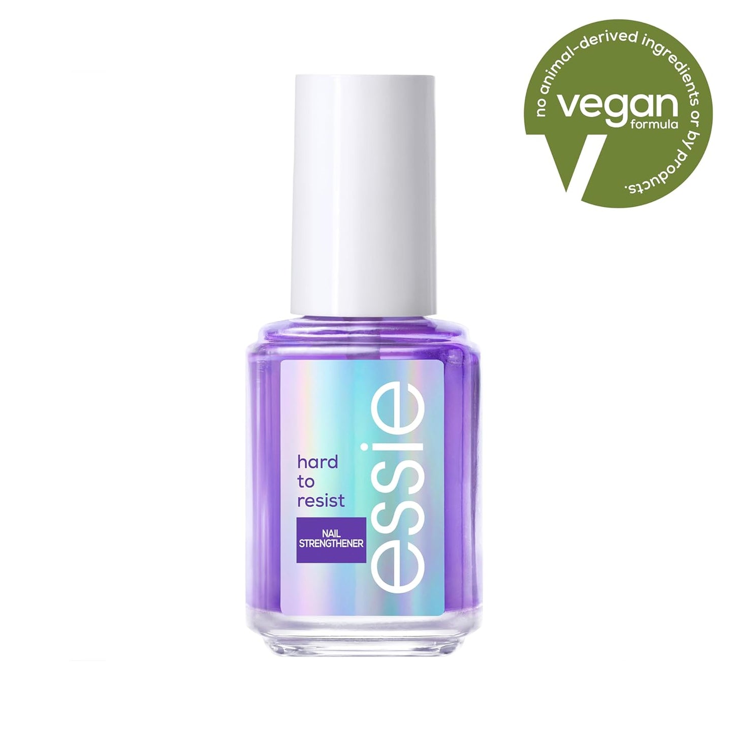 essie Nail Care, 8-Free Vegan, Hard To Resist Nail Strengthener, Neutralize & Brighten, violet, 0.46 fl oz