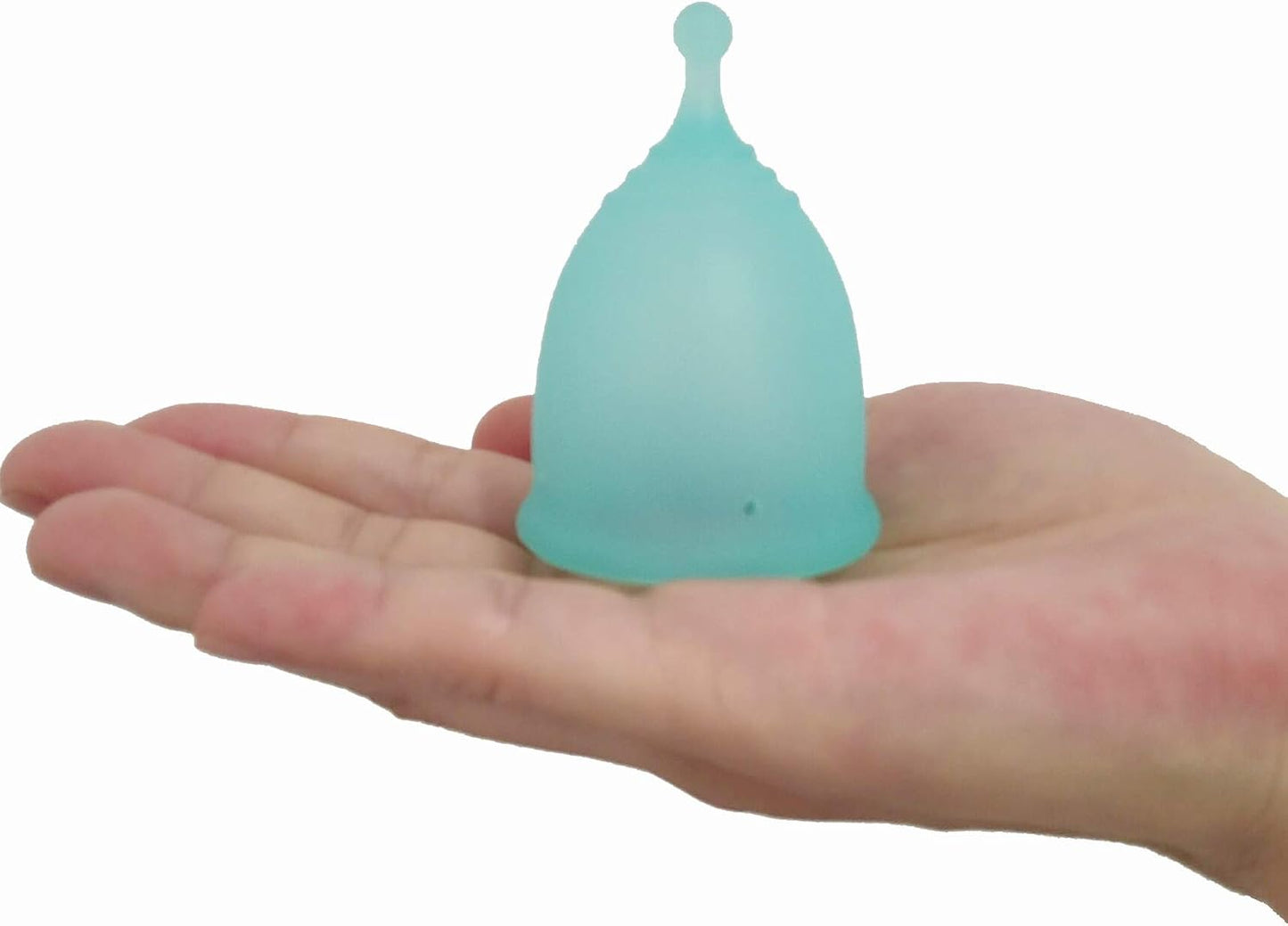 4pcs Menstrual Cup with 1 pc Sterilize Cup,Menstrual Cup Holder, Storing Period Cup(Blue and White)